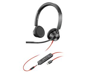 Poly Blackwire 3325 Wired Headset - Flexible Microphone Boom - Hifi Stereo P...