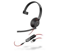 Poly Blackwire 5210 C5210 USB A re 5210, Headset, Head-band, 207577-03 (re 5210, Headset, Head-band, Calls/Music, Black, Red, Monaural, Button)