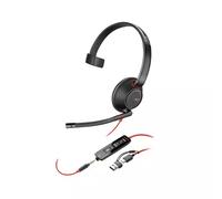 Poly Blackwire 5210 Monaural USB-C Headset +3.5mm Plug +USB-C/A Adapter (Bulk)