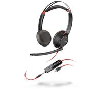 Plantronics Blackwire 5220 Binaural Head-band Black, Red headset