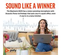 POLY Blackwire 8225 Stereo USB-C Headset +USB-C/A Adapter