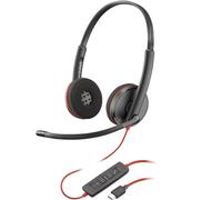 POLY Blackwire C3220 Stereo USB-C Black Headset (Bulk)