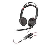 Plantronics Blackwire 5220 Binaural Head-band Black, Red headset