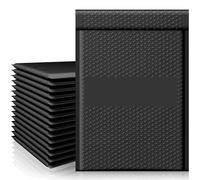 Poly Bubble Mailers, Bubble Mailers for Storage Black Pink Multiple Sizes 1/10/50 Pcs(11x11cm-black,1pcs)
