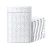Poly Bubble Mailers, Foam Adhesive Self Seal Bubble Mailers White Multiple Sizes 10/20/30/50/60 pcs(White-11x11cm,30PCS)