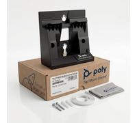 Poly CCX 500/505 Wall Mount Bracket for Desk Phones Only, Secure Precision Fit for Cleaner Workstations and Common Areas, Easy Access, Part 89D06AA, 2200-49713-001, Includes Global Teck Cloth