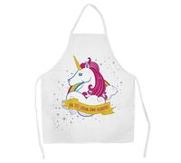 Poly Cotton Apron - Unicorn BRB - Just Baking Some Rainbows Design