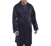 POLY COTTON WAREHOUSE COAT NAVY BLUE 40