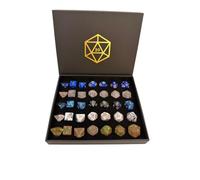 Poly Dice Gift Box - Set of 5 RPG Dice Sets | 35-Piece Polyhedral Dice Collection for Dungeons & Dragons | Presentation Box