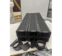 POLY Drainage Channel Driveway & PATIOS 6mtr Plastic Grating Free Accessories Y