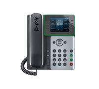 POLY Edge E350 IP Phone and PoE-enabled IP Phone Black Wired handset 8 lines IPS 8.89 cm (3.5")