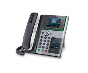 Poly Edge E400 The perfect desk phone for the modern office, the Poly Edge E400 Series is packed with features and contacts. Built for hybrid working.
