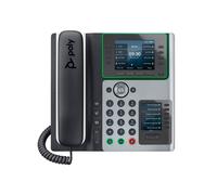 POLY Edge E450 IP Phone and PoE-enabled IP Phone Black Wired handset 8 lines IPS 8.89 cm (3.5")