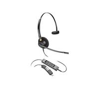 Poly - EncorePro 515-M USB-A and USB-C USB headset (Plantronics) -Acoustic Hearing Protection - Hold & Call Answer buttons - Optimized for Teams- Works with Avaya, Genesys, & Cisco call center platforms- Mono