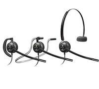 Poly EncorePro 540 Digital Convertible Mono NC Digital Corded headset with three wearing styles, noise-cancelling microphone and acoustic protection