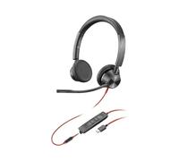 POLY Blackwire 3325 Stereo USB-C Headset +3.5mm Plug +USB-C/A Adapter
