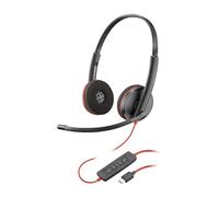 Poly Blackwire 3220 Double Sided On-ear Stereo USB-C with Microphone Headset