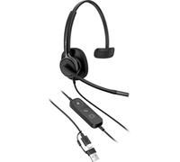 Poly Mission 415 Wired On-Ear Foam Headset - Black