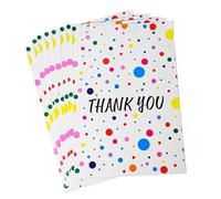 Poly Mailer Bag Mailing Postal Bags Gifts Shipping Wrapping Design Pattern Designer Envelope for Parcel Mail (100, Colour Dots Thank You)