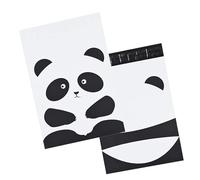 Poly Mailer Bag Mailing Postal Bags Panda Face Gifts Shipping Wrapping Design Pattern Envelope for Parcel Mail(12.5 x 16 Inch,100)