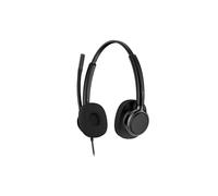 Poly Mission 425 Stereo Wired On-Ear Headset - Black