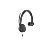 Poly Mission 615 Wired On-Ear AI Noise Reduction Headset - Black