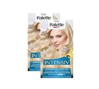 Poly Palette Intensive Cream Colouration L9-0 Platinum Blonde Level 3 (2 x 135 ml), Permanent Brightener for Radiant, Long-Lasting Blonde, Anti-Yellow Tint Effect