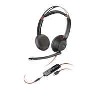 Poly Blackwire 5220 Stereo USB-C + 3.5mm Plug + USB-C/A Adapter