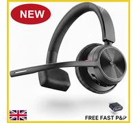 Poly Voyager 4310 UC Wireless Headset (Plantronics) - Single-Ear Bluetooth Headset w/Noise-Canceling Boom Mic - Connect PC/Mac/Mobile via Bluetooth - Works w/Teams (Certified), Zoom