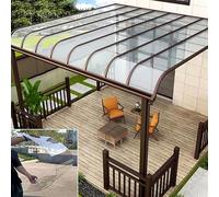 Poly Plastic Roof Panel [Pxkmouy 0.8×9m clear roofing sheets] Lightweight Clear Sheet Pergola Greenhouse Roof Panels UV Protection Good light transmission cuts Easily Suitable for Patios, Partitions