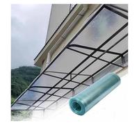Poly Plastic Roof Sheets,UV Protection 0.8mm Clear Daylighting Panels for Canopy, Carport,Customizable(1.2x25m/3.94x82ft)