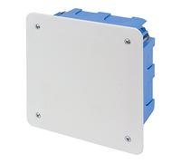 Poly Pool PP8181 Flush-Mounted Junction Box for Plasterboard Installation 105 x 105 x 50 mm Blue
