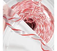 Poly Pull Line - Polyester Pull Twine - Golberg - 500 lb Break Strength - Reusable Bucket & Lid for Quick Dispensing - for Sport Fishing, Conduit Pulling, Power Fishing Systems (2200 Ft, Red & White)