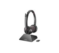 Poly Savi 8220 UC Stereo Wireless Binaural Headset - Black