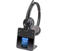POLY SAVI 8420 Office Duo UC Modern DECT headset with 3-way connectivity to PC, telephone or mobile phone