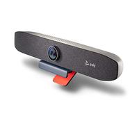 Poly Studio P15 Personal Video Bar - 4K Webcam with AI-Powered Noise Cancellation & Automatic Camera Framing - Compatible with Zoom, Microsoft Teams & More