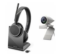 Poly Studio P5 Webcam with Voyager 4220 UC Wireless Headset