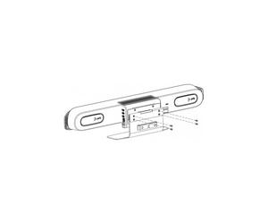 Poly Table Stand for Studio X30 and X32 V12 Official Poly table mount designed for installing Studio X30, X32 and V12 video conferencing bars on desks