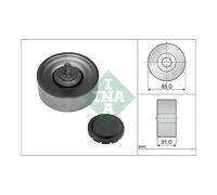 Poly V Ribbed Belt Deflection Guide Pulley INA for 5 Series 6 7 532 0569 10 Top