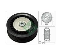 Poly V Ribbed Belt Deflection Guide Pulley INA for Clio Logan Kangoo Megane Modu