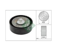 Poly V Ribbed Belt Deflection Guide Pulley INA for E-Class C-Class Vito Sprinter
