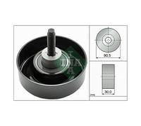 Poly V Ribbed Belt Deflection Guide Pulley INA for Focus Tourneo Connect Transit