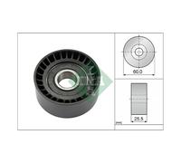Poly V Ribbed Belt Deflection Guide Pulley INA for Logan Kangoo Thalia Megane La