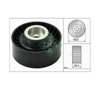 Poly V Ribbed Belt Deflection Guide Pulley INA for Transit Boxer Relay Mondeo To