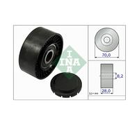 Poly V Ribbed Belt Deflection Guide Pulley INA for Transporter A4 Transporter/Ca