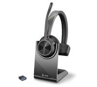 Poly Voyager 4310 UC Wireless Headset & Charge Stand - Single-Ear Bluetooth Headset w/Noise-Canceling Boom Mic - Connect PC/Mac/Mobile - Works w/Teams (Certified), Zoom
