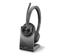 Poly - Voyager 4320 UC Wireless Headset + Charge Stand (Plantronics) - Headphone