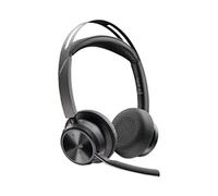 POLY Voyager Focus 2 Microsoft Teams Certified USB-C-C Headset +USB-C/A Adapter +Charging Stand