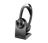 Poly Voyager Focus 2 UC Wireless Headset w/Mic & Charge Stand - ANC - Connect to PC or Mobile via Bluetooth - Microsoft Teams Certified - Includes BT700 USB-C to USB-A Adapter, Travel Case