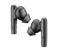 Poly Voyager Free 60+ UC USB-C earbuds with touchscreen charging case, black